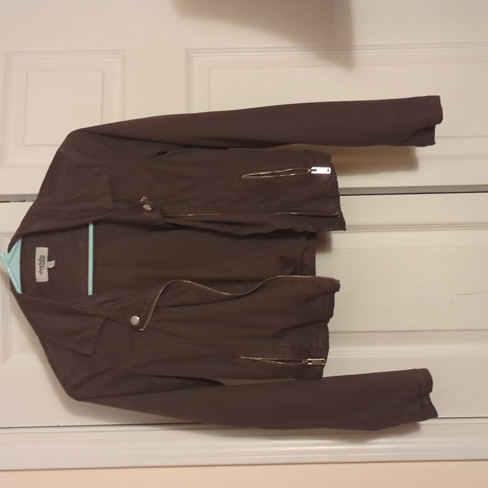 Suede brown Charlotte Russe jacket